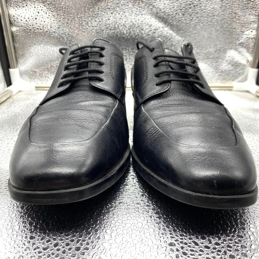 Cole Haan Kilgore Apron Ox Oxford Dress Shoes Mens 8.5‎ Black Leather Square Toe
